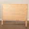 Bali & Pari Adelyn Modern Bohemian Natural Brown Rattan and Mahogany Wood King Size Headboard 235-13174-ZORO - alternate 6